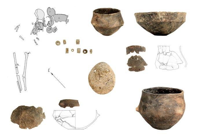 A Laczkó Dezső Múzeum tudományos ismeretterjesztő muzeológiai magazinja 13 18. ábra: Neolitikus sír a balácai római kori feltárás területén 19.