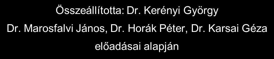 A TANTÁRGY