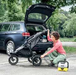 MOBIL TISZTÍTÁS KÜLTÉRI 1 2 4 3 5 1 Sokoldalúan bevethető Legyen szó túracipőről vagy babakocsiról: bármi, ami útközben piszkos lesz,