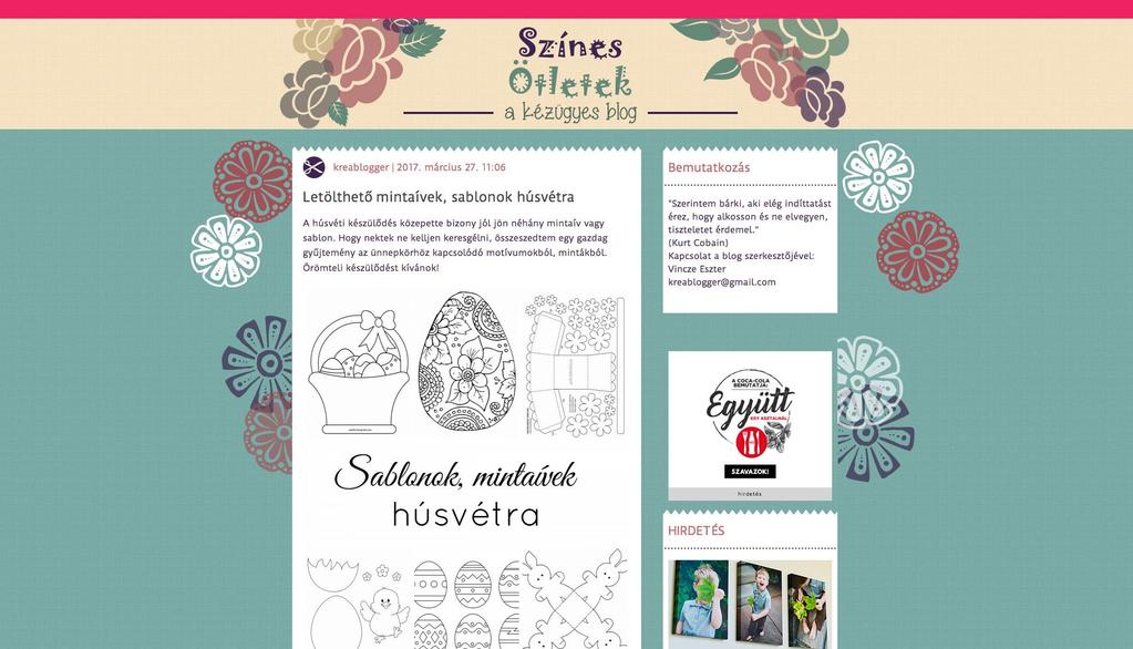 SZÍNESÖTLETEK - KÉZMŰVES Színes Ötletek blogon megtalálsz minden kreatív, kézművestechnikát, hozzájuk gyakorlati tudnivalókat és csináld magad (DIY) ötletek arzenálját.