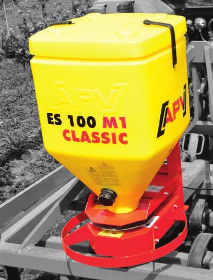 ES 100 M1 Classic Előny A praktikus univerzális szóró Az ES 100 M1 Classic egytárcsás szóró ideális a köztes termények (pl.