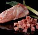 Less meat trimming required - the automatic controlled guillotine cross knife cuts the big meat pieces, bacon or cheese blocks to chamber size Excellent cutting quality and infeed of big products