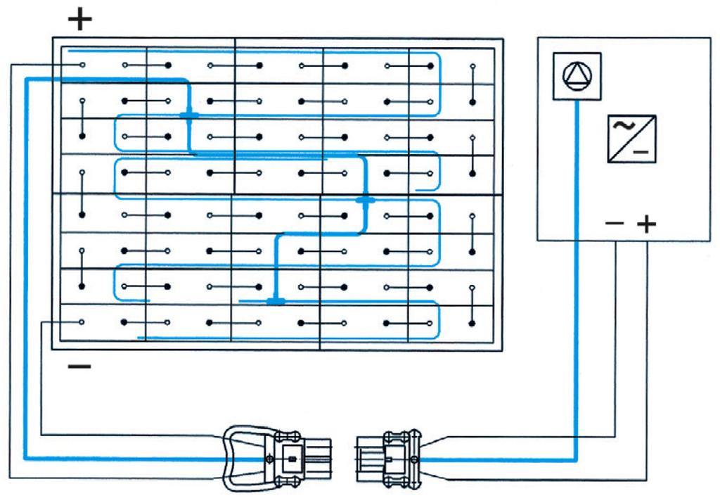 MEGJEGYZÉS Ha az elektrolitkeringet rendszert nem vagy nem rendszeresen használja, vagy az akkumulátort nagyobb h mérsékletingadozásnak teszi ki, akkor az elektrolit visszafolyhat a töml rendszerbe.