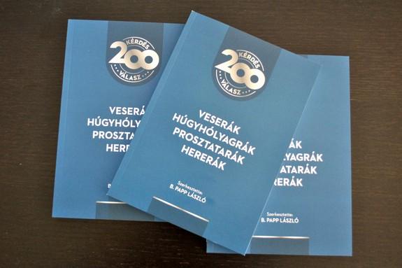 200 kérdés 200 válasz könyv megjelentetése, országos promóciója, terjesztése II.