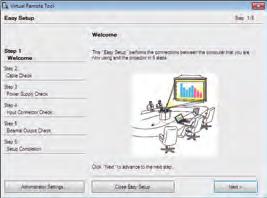 8. Felhasználói támogató programok A Virtual Remote Tool program elindítása Indítás a parancsikon használatával Kattintson duplán a Windows Asztalon található parancsikonra.