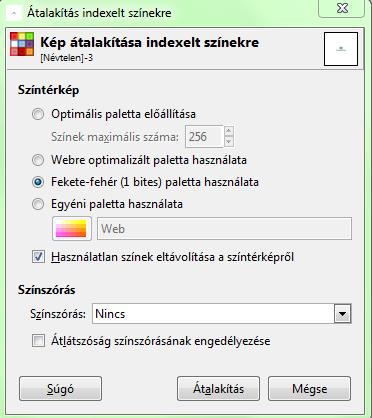 Színkonvertálás Szöveg típusú fekete-fehér dokumentum színes szkennelése esetén Amennyiben True Color-ban szkennelte fekete-fehér dokumentumát, érdemes a kisebb méret elérése érdekében annak színeit