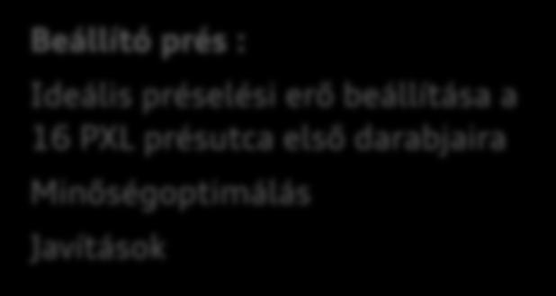 présüzemek ellátása