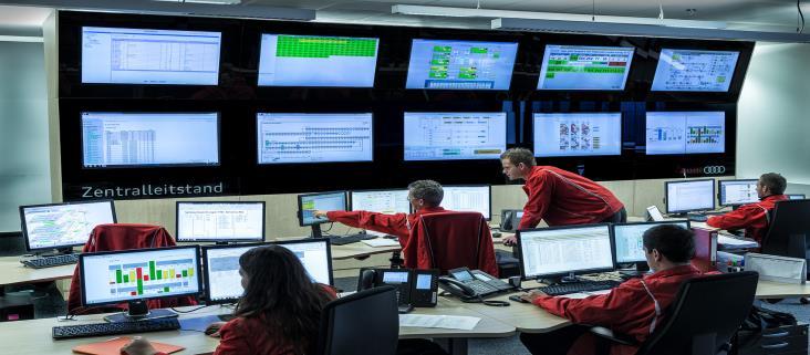 Logisztika Központi irányító központ Győr IT Leitstand Termeléskritikus rendszerek