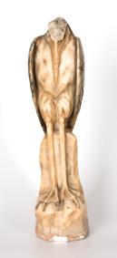 Art deco madár szobor / Art deco bird statue francia, 1930 körül, faragott kő, apró sérüléssel french,