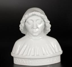 Mátyás király büszt / Bust of Matthias King Herend, 1960 után, mázas porcelán, formaszám: 5972 Herend, after
