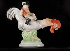 Herend, 1976, painted, glazed porcelain, with jubilee and pressed sign, formnumber: 5864, designer s sign: Jenő Hanzély (1919-2000) m/h: 34 cm
