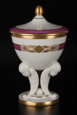 Halas puttó / Angel with fish Herend, 1960 után, festett, mázas porcelán, címeres és mélynyomású jelzés, formaszám: 5747 Herend, after 1960, painted,