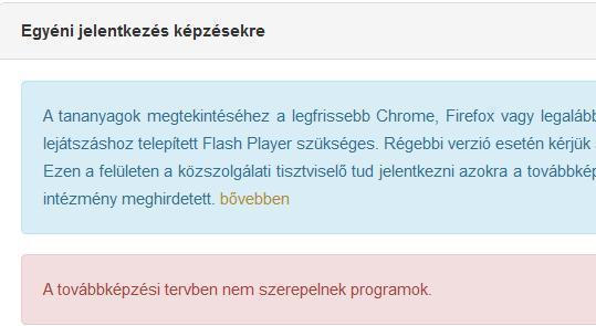 Ezt követően az alábbi képet fogja látni: A jelentkezés egy eseményre akkor sikeres, ha a jelentkezés gomb eltűnik és helyett