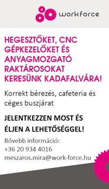 BOZÓKI Testvérek Kft. kőmegmunkálásban jártas munkatársat keres vágógép kezelő és csiszoló munkakörbe.06-30/9437-380 munkaidőben KÜLSŐ takarítási munkára keresünk kecskeméti hölgyet.