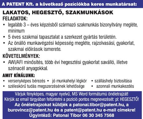 Fényképes önéletrajzát várjuk: karrier@ boldizsartrans.hu címre. GYERE és dolgozz Velünk!