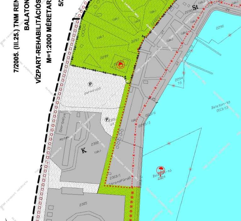 BALATONALMÁDI VÍZPART-REHABILITÁCIÓS TANULMÁNYTERV MÓDOSÍTÁSÁT MEGALAPOZÓ TERV 49