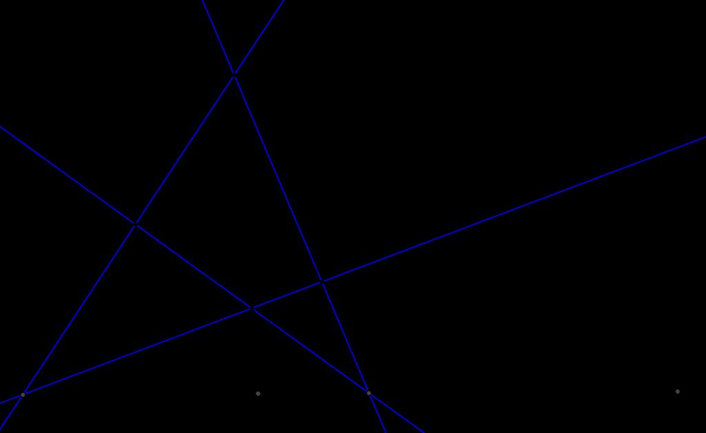 egyenesek lesznek. A korábban kimondott teljes négyoldal tétele alapján tudjuk, hogy két átlóspont és két szögpont kett sviszonya 1.