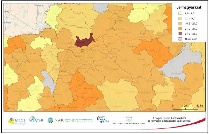 eszközökön keresztül sokat lehet tenni a hőhullámok hatásainak enyhítése érdekében, például zöldfelületek kiterjedésének növekedésével.