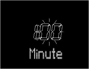 OPTION/SET Hour látható a kijelzőn. Az órabeállítás villog. start / stop Állítsa be az órát. Minute látható a kijelzőn. A percbeállítás villog. start / stop Állítsa be a percet. Vissza a főkijelzőhöz.