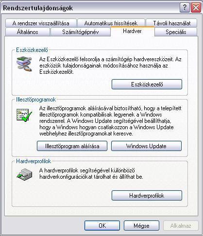 csatlakoztatott eszközt, ez az eset nem fordulhat elő). Ekkor szükség lehet a kommunikációs port direkt módosítására.