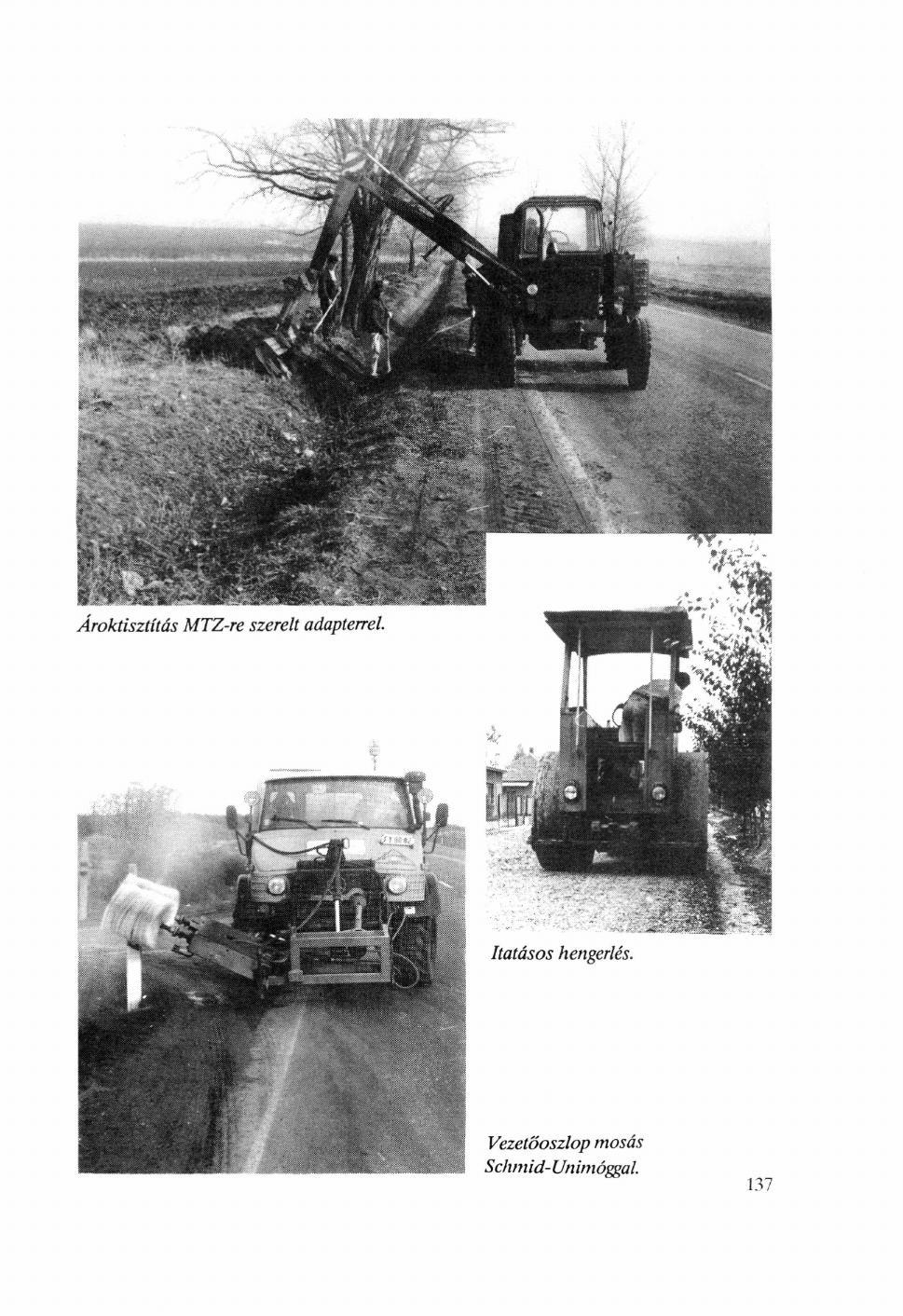 Ároktisztítás MTZ-re szerelt adapterrel.