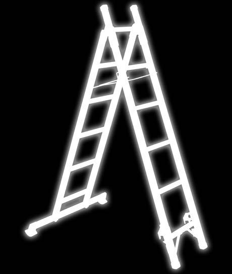 3-Wege-Alu-Leiter Échelle 3 plans en aluminium Scala in alluminio a 3 funzioni 3-utas alumínium létra 3-Smerna