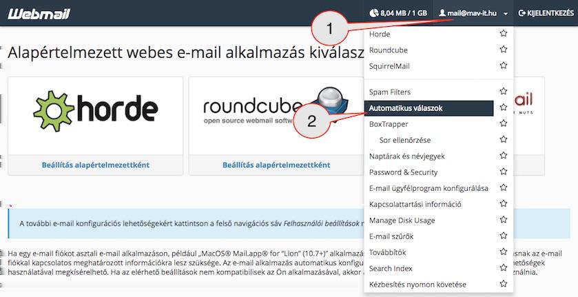 email:email 9. A Biztonság típusa legördülő menüben és a Kiszolgálóport szövegmezőben adja meg SSL (port: 465) vagy TLS (port: 587) majd kattintson a Tovább gombra. 10.