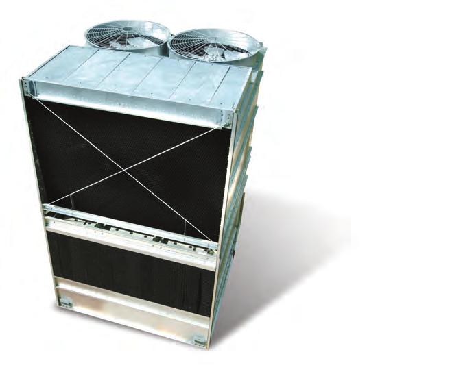 Zárt rendszerű hűtőtornyok HVAC (fűtés- és légtechnika) Hűtés Kis- és közepes ipari alkalmazások MARLEY MH ZÁRT RENDSZERŰ HŰTŐTORONY A CoolBoost technológiával működő MH
