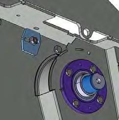 docx @ 2629526 @ @ Fóliacsomagolós, hálós vagy zsineges kötözéses kivitel esetén 2 3 4 5 6 3 203. ábra COM0040 Pos: 57.3.6 /BA/Wartung/Rundballenpresse/Folienbindung WartungAbstreifschiene einstellen_text @ 350\mod_436508693947_92.