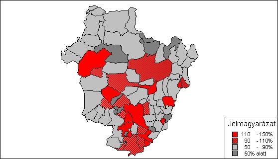A 25 évnél idősebb népességből befejezett felsőfokú végzettséggel rendelkezők településenkénti arányának