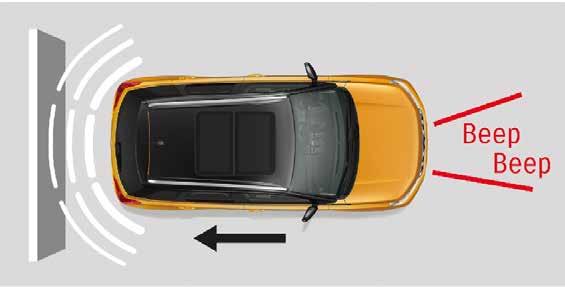 Járműkövetés Ha az autó az elöl haladó járműtől elegendő távolságra van, a Vitara a beállított állandó sebességgel halad.