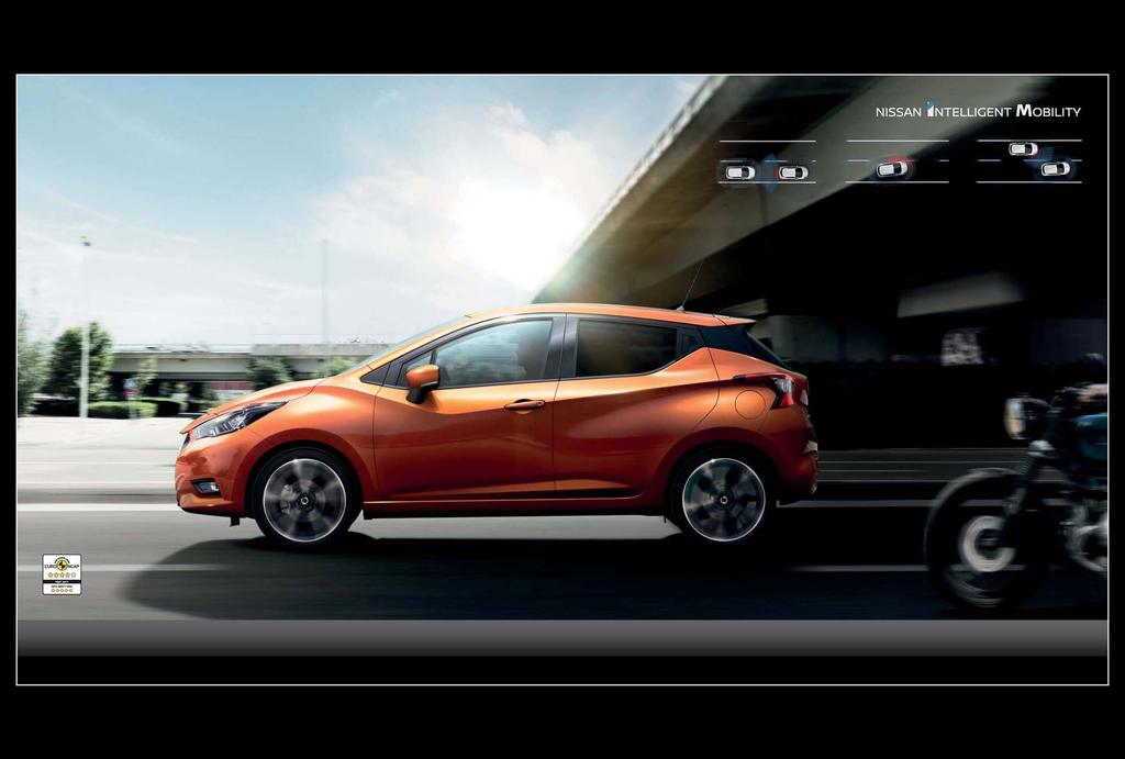 NISSAN INTELLIGENT MOBILITY MAGABIZTOS FELLÉPÉS Élvezze a vezetést a radar és a kamerák nyújtotta biztonsággal.