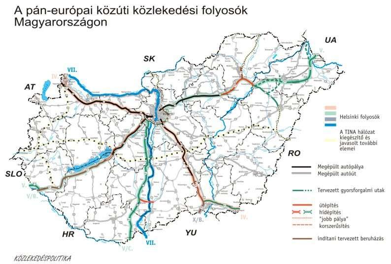 28 A SZIGETKÖZ TÉRSÉG TERÜLETFEJLESZTÉSI KONCEPCIÓJÁNAK AKTUALIZÁLÁSA giai fontosságú Európa számára, így nem véletlen, hogy a Helsinki Pán-Európai Folyosók között a VII. számúként szerepel.