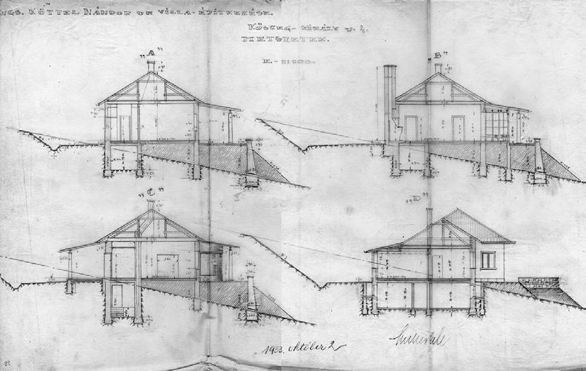 XI-22/52. doboz 13. Fritz August Breuhaus: Küttel-villa, 1933 1934; Szombathelyi Építő Rt.
