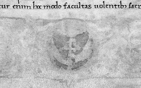Pócs Dániel 5a. Basilius Bessarion: De ea parte Evangelii ubi scribitur Budapest, Országos Széchényi Könyvtár, Cod. Lat. 438, fol. 3v, részlet 5b.