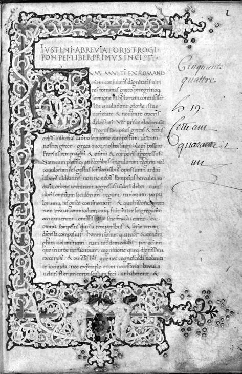 2r papírkódexe Georgius Trapezuntius Ptolemaiosz-kommentárját tartalmazza. 18 (Kat. 1.) A szöveg jelenléte a csoportban azonban a teljes könyvtár kontextusának megértésében is segít.