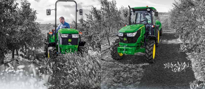 John Deere 5M traktorok Az 5M sorozat 55 kw (75 le) és 85 kw (115 le) teljesítménytartományt ölel fel.