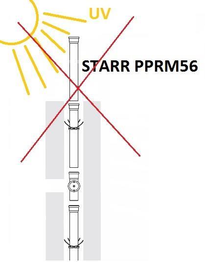 Merev falú rendszer szerelése (STARR) Nem UV állóak (kivéve a fekete STARR cső):