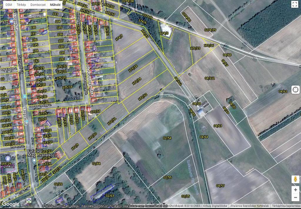 A pilot projekt helyszínei és a tervezett tevékenységek (Dózsa park és a szennyvíztisztító telep melletti terület) 175/19 Hrsz dekantált vizet megtartó mesterséges tó Mély fekvésű terület Napi 10-15