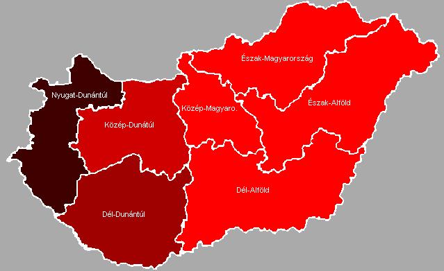 Vektorok által terjesztett betegségek gyakoribbá válása-i. Kullancsencephalitis, bejelentett fertőző megbetegedés aránya 100 ezer lakosra: 2004 0.0-0.72 0.72-1.44 1.44-2.16 2.16-2.88 2.88-3.