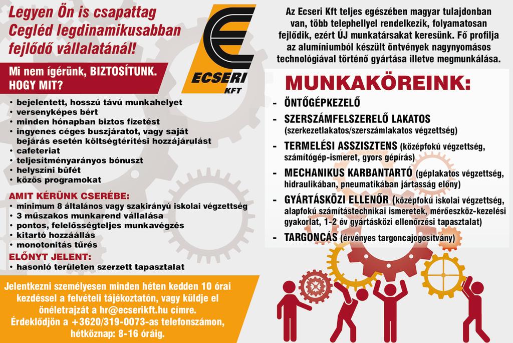 TARTOZÓ SZAKMAI ELVÁRÁSOK: Valuta- és forint pénztárosi vizsga Kiváló kommunikációs készség Minimum