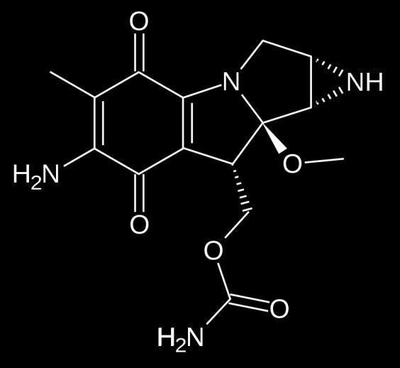 Streptomyces verticillus Aziridin gyűrű tartalmú antibiotikum