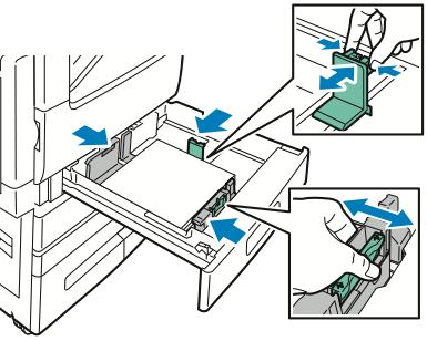 Csúsztassa vissza a tálcát a nyomtatóba. 8. Ha a beállításokat a tálcába betöltött papírnak megfelelően szeretné módosítani, a vezérlőpanelen válassza ki a papír tényleges méretét, színét és típusát.