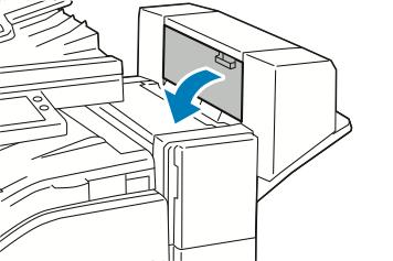 Hibaelhárítás Füzettűzőkapcsok elakadásának megszüntetése az LX irodai finiserben A füzetkészítő két