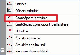 Ezt a következőképpen tesszük: Indítsa el ugyanúgy mint előzőleg az Alapterület szerkesztése parancsot a legördülő menüből.