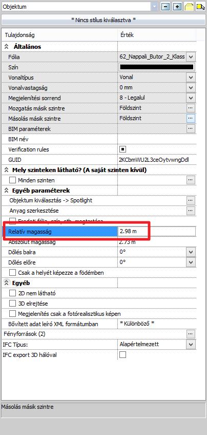 3. Lecke: Fürdőszoba tervezés - Burkolás 29 Ezután jelöljük ki a spotlámpát és az alsó eszköztárban