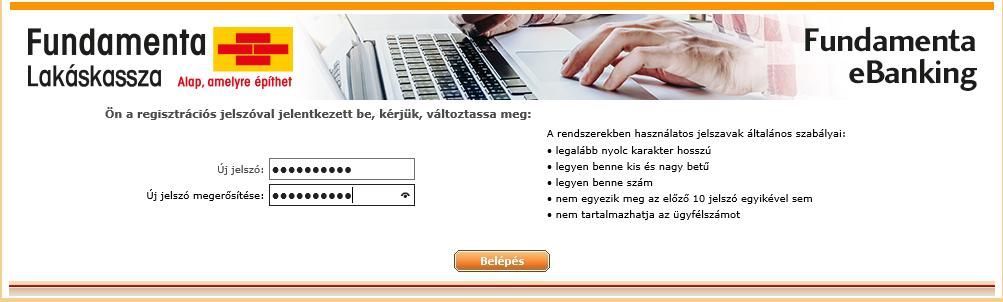 Fundamenta ebanking regisztráció
