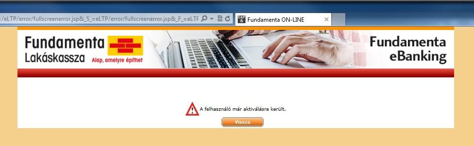 Fundamenta ebanking regisztráció