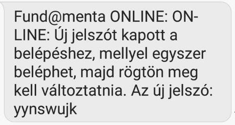 Ezt követően kattintson a Küldés gombra, hogy a képernyőn látható telefonszámra elküldje a rendszer az új jelszót tartalmazó sms-t.