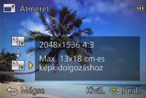 Alkalmazás (megtekintés) A [Lejátszás] menü használata A menü beállításának részletei. ( 61) [Átméret.
